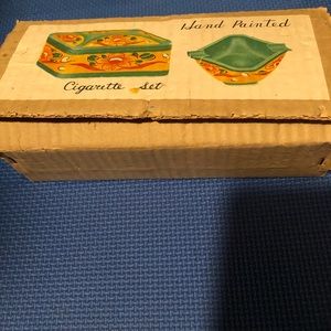 Hand painted cigarettes set new in box